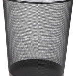 Black Metal Dustbin